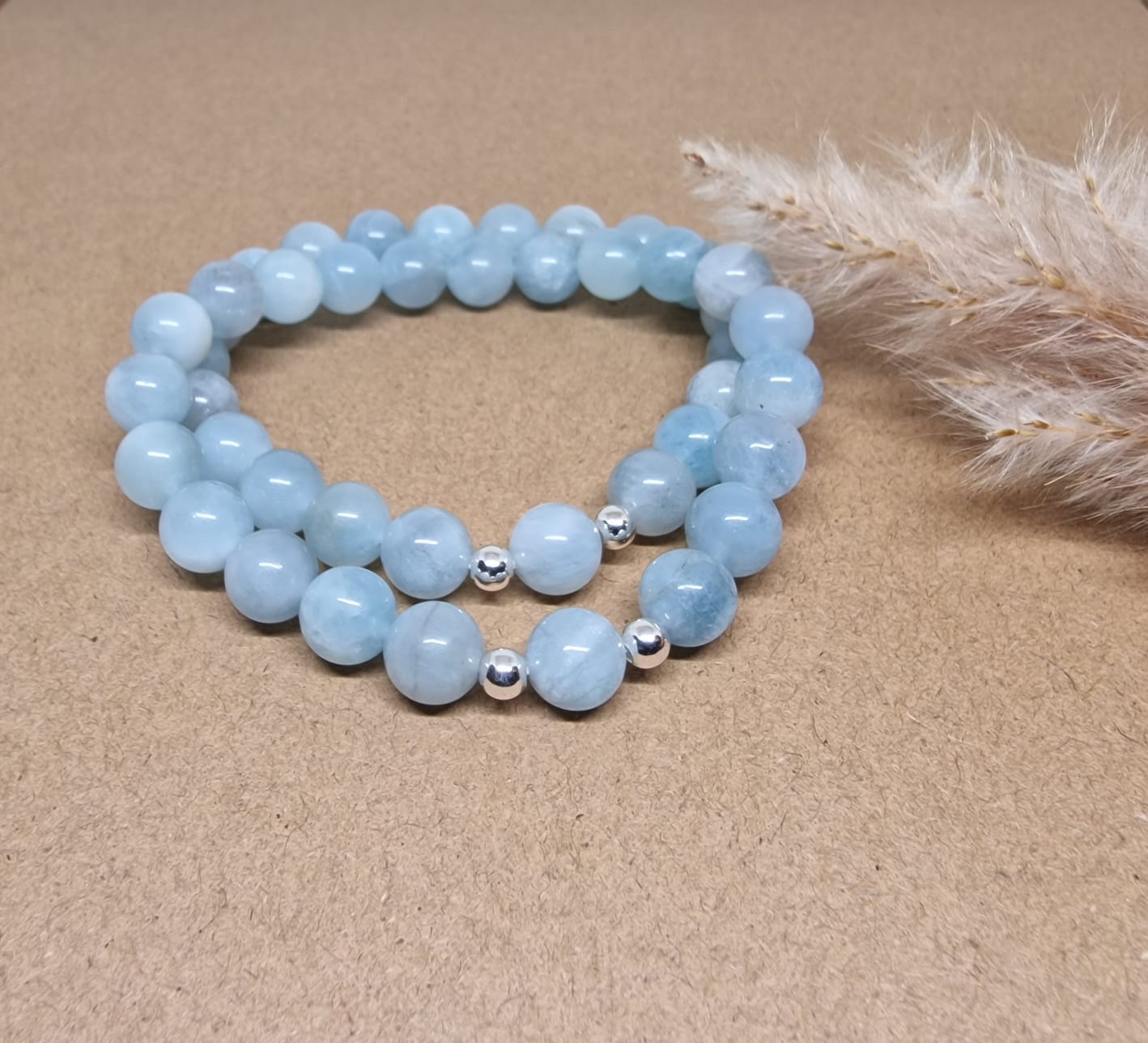 Aquamarin Armband