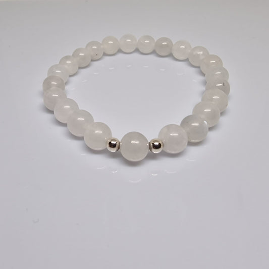 Weisser Mondstein Armband